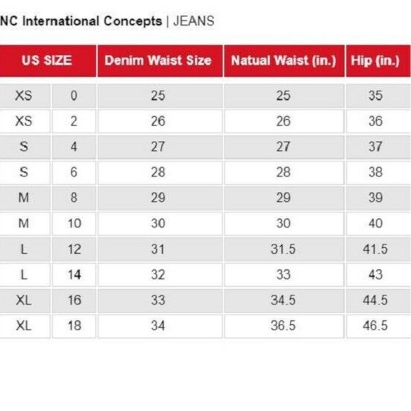 INC 4 Black Embellished Denim Jeans NWT BI31 - Picture 5 of 5